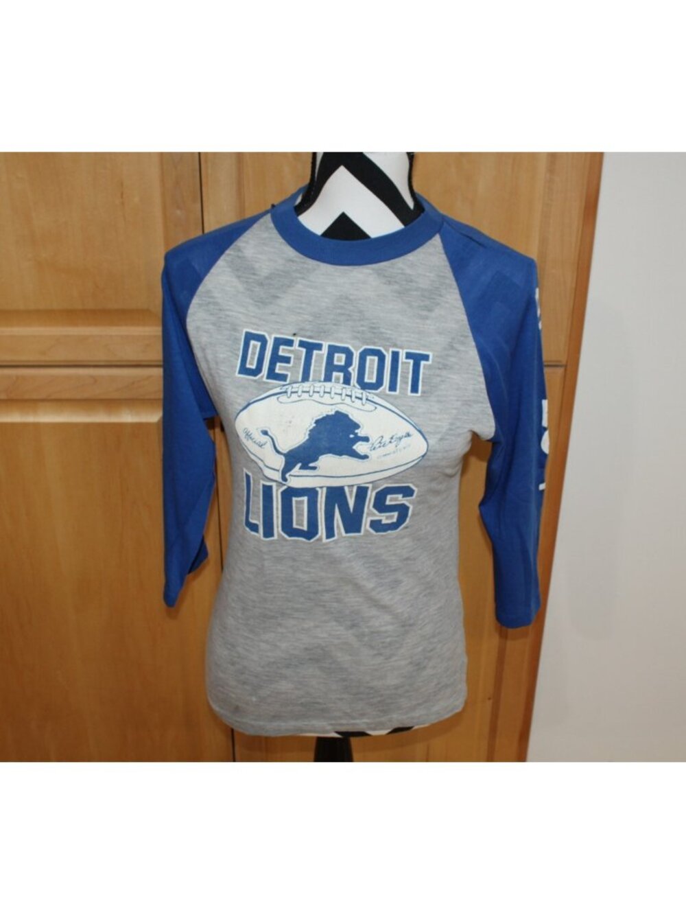 Vintage Graphic T-Shirt Detroit Lions Commissioner Pete Rozelle Single Stitched